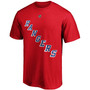 Men's Alexis Lafreniv®re Red New York Rangers Authentic Stack Name and Number T-shirt