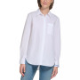 Women's Embroidered-Logo Button-Up Shirt