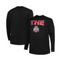Men's Black Ohio State Buckeyes Big and Tall "The" Long Sleeve T-shirt