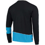 Men's Black, Blue Carolina Panthers Upcycled Angle Long Sleeve T-shirt