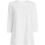 Women's 3/4 Sleeve Slub Jersey Swing Tunic
