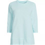Women's 3/4 Sleeve Slub Jersey Swing Tunic