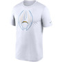 Men's White Los Angeles Chargers Team Legend Icon Performance T-shirt