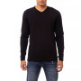 Men's Soft Stretch V-Neck Long Sleeve T-shirt