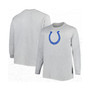 Men's Heather Gray Indianapolis Colts Big and Tall Waffle-Knit Thermal Long Sleeve T-shirt