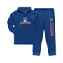 Men's Blue New York Rangers Big and Tall Pullover Hoodie and Joggers Sleep Set