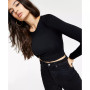 Bodycon Long-Sleeve Cropped Top, Created for Macy's