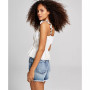 Women's Printed Ruffled Smocked Sleeveless Top