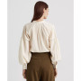 Women's Shadow-Stripe Cotton Blouse
