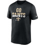 Men's Big and Tall Black New Orleans Saints Legend Local Phrase Performance T-shirt