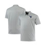 Men's Heathered Gray West Virginia Mountaineers Big and Tall Performance Polo Shirt