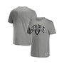 Men's NFL X Staple Gray Las Vegas Raiders Lockup Logo Short Sleeve T-shirt