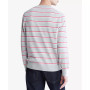 Men's Supima Cotton Mini Stripe Monogram Logo Sweater