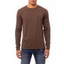 Men's Soft Stretch Crew Neck Long Sleeve T-shirt