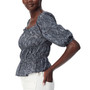 Women's Square-Neck Puff-Sleeve Blouse