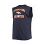 Men's Navy Denver Broncos Big and Tall Muscle Tank Top