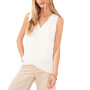 Women's V-Neck Overlap Sleeveless Top