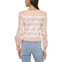 Women's Long-Sleeve Tie-Dye Ribbed Top