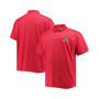 Men's Branded Red Atlanta Braves Big Tall Solid Birdseye Polo Shirt