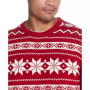 Men's Snowflake Crew Neck Sweater