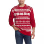 Men's Snowflake Crew Neck Sweater