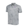 Men's Gray Chicago Cubs Big and Tall Miramar Blooms Polo Shirt