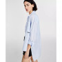 Women's Button-Up Roll-Sleeve High-Low Shirt