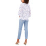 Women's Floral Smocked Puffed Sleeve Blouse