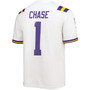 Men's Big and Tall Ja'Marr Chase White Lsu Tigers 2021 Draft Class Game Jersey