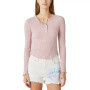 Women's Cloud Ribbed Henley Top