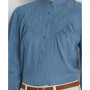 Women's Embroidered Linen Blouse