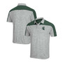 Men's Gray-Green Michigan State Spartans Einstein Polo