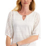 Eyelet Poncho Top, Created for Macy's