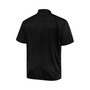Men's Heathered Black, Heathered Charcoal Texas Longhorns Big and Tall Yoke Polo Shirt