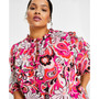 Plus Size Split-Neck Blouse, Created for Macy's