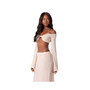 Women's Celeste Off Shoulder Twist Crop Top