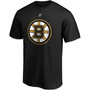 Men's Tuukka Rask Black Boston Bruins Authentic Stack Player Name and Number T-shirt