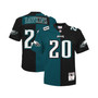 Men's Brian Dawkins Midnight Green and Black Philadelphia Eagles Big and Tall Split Legacy Retired Player Replica Jersey