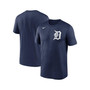 Men's Navy Detroit Tigers Wordmark Legend Performance Big and Tall T-shirt