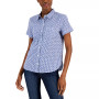 Women's Dot Gingham Button-Down Shirt