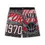 Men's Black Portland Trail Blazers Big and Tall Hardwood Classics Jumbotron Shorts