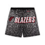 Men's Black Portland Trail Blazers Big and Tall Hardwood Classics Jumbotron Shorts