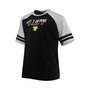 Men's Black Pittsburgh Penguins Big and Tall Raglan T-shirt