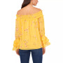 Women's Long Sleeve Smocked Off-The-Shoulder Top