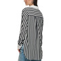 Women's Striped Button-Down Blouse