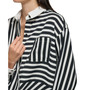 Women's Striped Button-Down Blouse