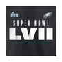 Men's Branded Black Philadelphia Eagles Super Bowl LVII Varsity Team Roster Big and Tall T-shirt