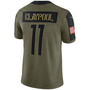 Men's Chase Claypool Olive Pittsburgh Steelers 2021 Salute To Service Limited Player Jersey