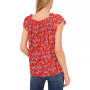 Women's Ruffled Square-Neckline Floral-Print Blouse