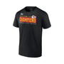 Men's Branded Black Kansas City Chiefs Super Bowl LVII Champions Big and Tall Scoreboard Showcase Schedule T-shirt